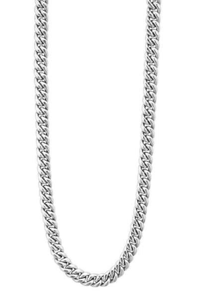 Lagos Anthem Curb Chain Necklace In Silver