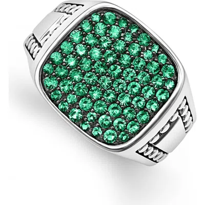 Lagos Anthem Diamond Ring In Silver