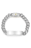 Lagos Anthem Id Curb Chain Bracelet In Metallic