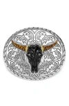 Lagos Anthem Longhorn Belt Buckle In Black
