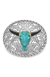 Lagos Anthem Longhorn Belt Buckle In Metallic