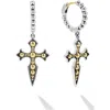Lagos Anthem Single Cross Drop Earring In Multi