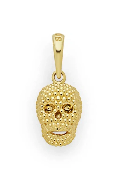 Lagos Anthem Skull Pendant In Gold