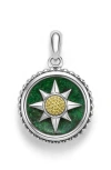 Lagos Anthem Small Jade Sunburst Amulet In Two-tone