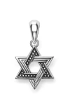 Lagos Men's Sterling Silver Anthem Small Star Of David Amulet Pendant In Silver