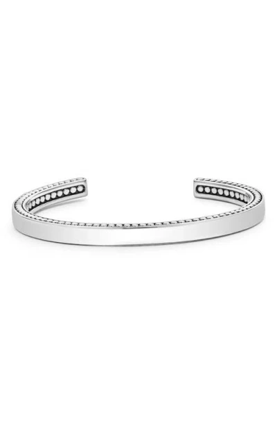 Lagos Anthem Sterling Silver Caviar Cuff Bracelet