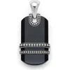 Lagos Anthem Tag Amulet In Black Agate