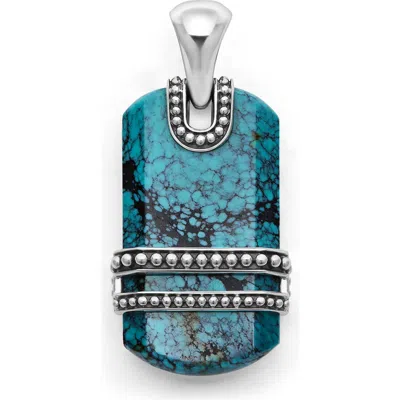 Lagos Anthem Tag Amulet In Turquoise