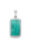 Lagos Anthem Turquoise Id Tag In Blue