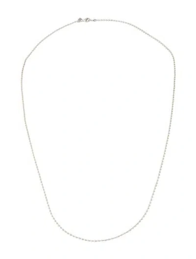 Pre-owned Lagos Beaded Ball Chain Necklace, 30" In Multi