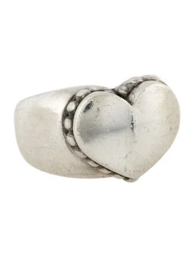 Pre-owned Lagos Belove Heart Cocktail Ring In Multi