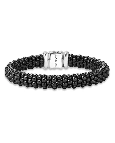 LAGOS BLACK CAVIAR CERAMIC BRACELET,05-81017-CB8