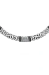 Lagos Black Caviar Diamond Rope Necklace In Silver/ceramic/diamond