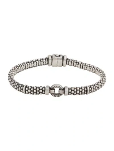 Pre-owned Lagos Bold Caviar Bracelet, 6.75" In Multicolor
