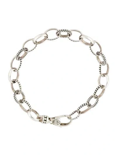Pre-owned Lagos Caviar Bead Link Bracelet, 6.75" In Multi