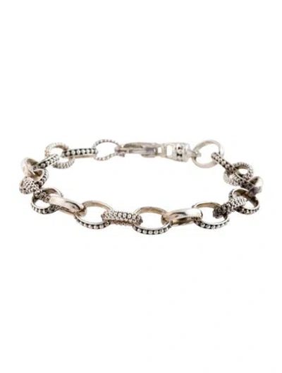 Pre-owned Lagos Caviar Bead Link Bracelet In Multicolor