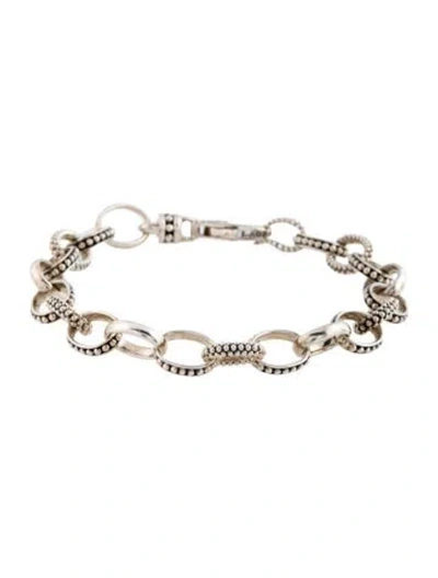 Pre-owned Lagos Caviar Bead Link Bracelet In Multicolor