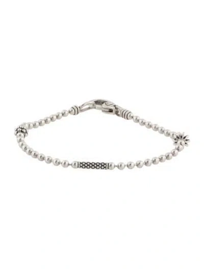 Pre-owned Lagos Caviar Beaded Bracelet, 6.25" In Multicolor