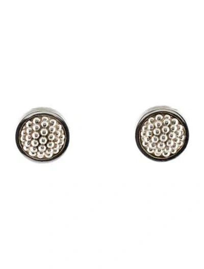 Pre-owned Lagos Caviar Beaded Earclip Earrings In Multi