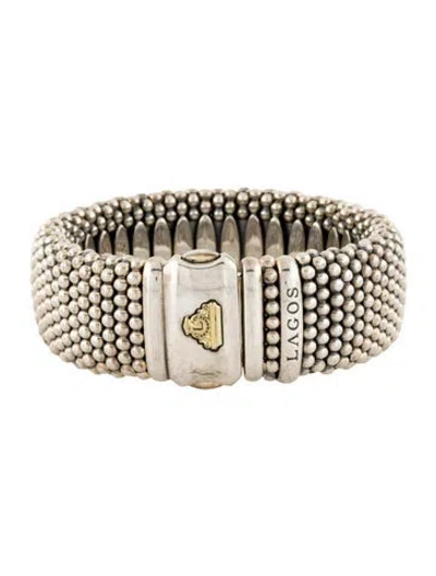 Pre-owned Lagos Caviar Bracelet, 6.75" In Multi
