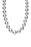 Lagos Caviar Bubbly Graduated Bead Collar Necklace In Metallic