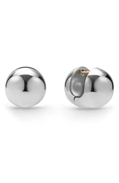 LAGOS LAGOS CAVIAR BUBBLY ROUND HUGGIE HOOP EARRINGS
