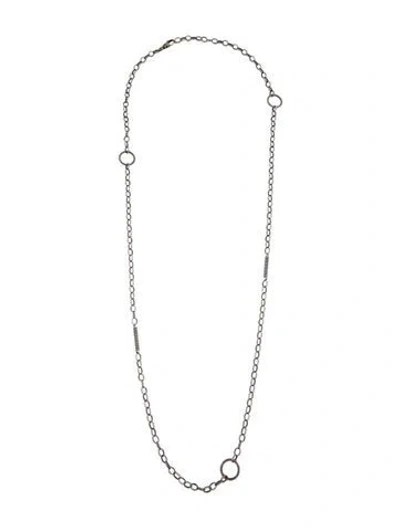Pre-owned Lagos Caviar Chain Necklace, 36" In Multicolor