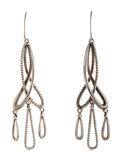 Pre-owned Lagos Caviar Chandelier Drop Earrings In Multicolor