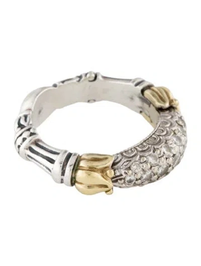 Pre-owned Lagos Caviar Diamond Ring In Multi
