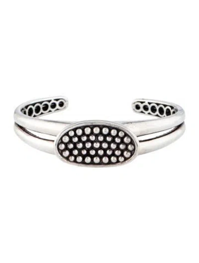 Pre-owned Lagos Caviar Ellipse Cuff, 7.25" In Multi