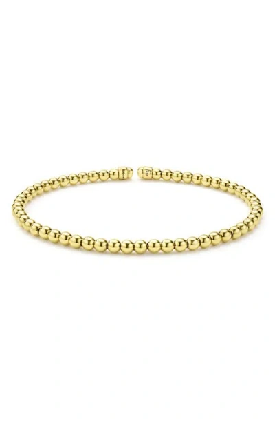 Lagos Caviar Gold 18k Gold Cuff Bracelet