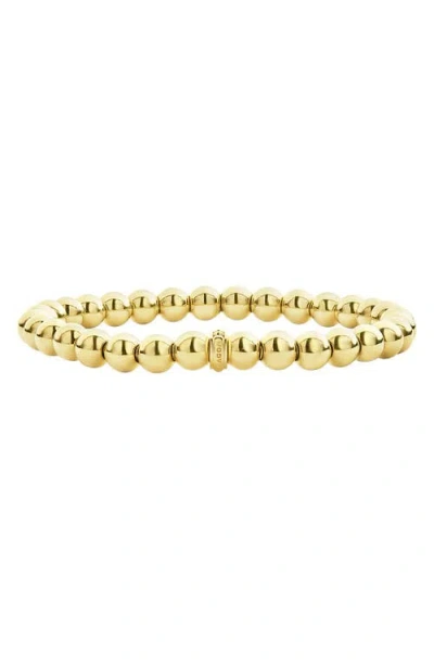 Lagos Caviar Gold Ball Stretch Bracelet