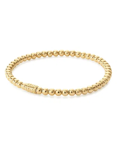 Lagos Caviar Gold Collection 18k Gold Beaded Bracelet, 4mm