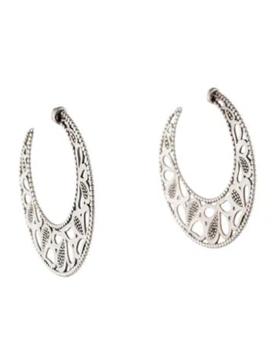 Pre-owned Lagos Caviar Hoop Earrings In Multi