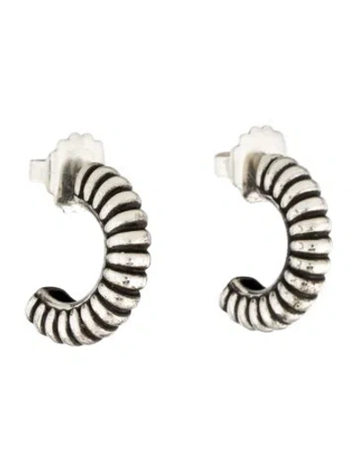 Pre-owned Lagos Caviar Hoop Earrings In Multi