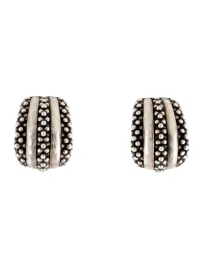 Pre-owned Lagos Caviar Huggie Earring In Multicolor