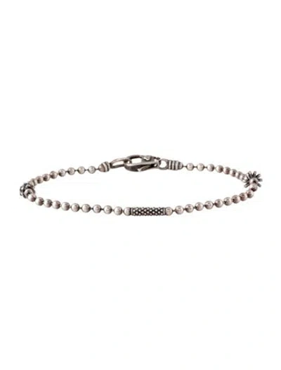 Pre-owned Lagos Caviar Icon Beaded Bracelet, 7" In Multicolor