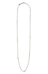 Lagos 'caviar Icon' Chain Necklace In Silver/gold