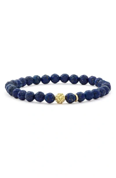 Lagos Caviar Icon Stretch Bead Bracelet In Multi