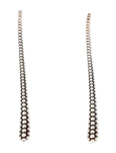 Pre-owned Lagos Caviar Linear Drop Earrings In Multi