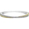 Lagos Caviar Lux Diamond Bangle In Silver/diamond
