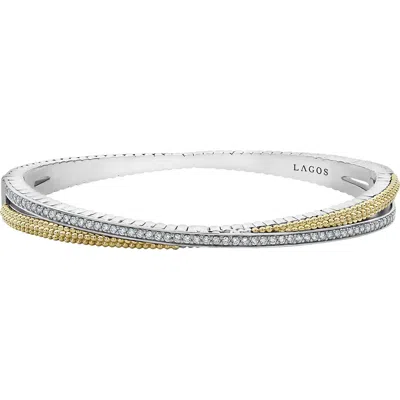 LAGOS LAGOS CAVIAR LUX DIAMOND BANGLE