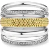 Lagos Caviar Lux Pavé Diamond Ring In Two-tone