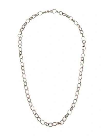 Pre-owned Lagos Caviar Smooth Link Chain Necklace, 24.25" In Multi