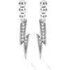 Lagos Caviar Spark Diamond Lightning Drop Earrings In Sterling Silver