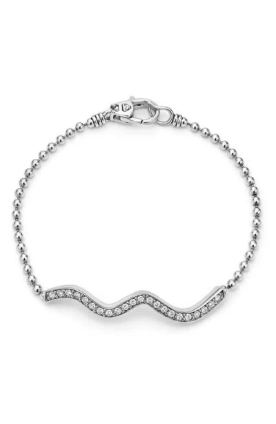 LAGOS LAGOS CAVIAR SPARK DIAMOND WAVE BRACELET