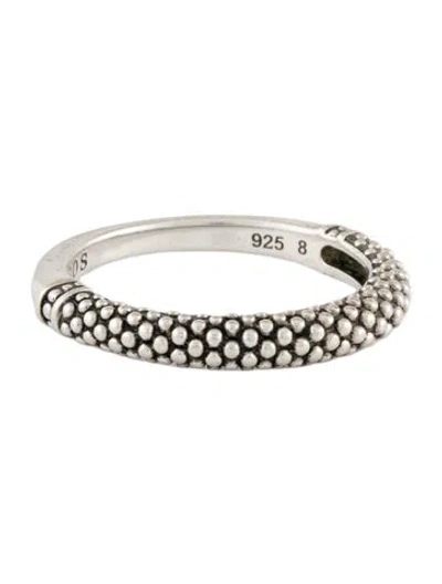 Pre-owned Lagos Caviar Stacking Ring In Multi