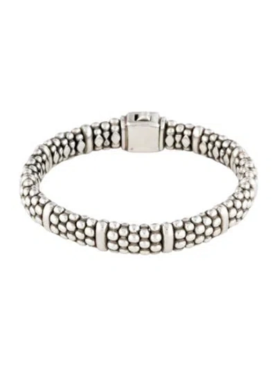 Pre-owned Lagos Caviar Station Bracelet, 6.25" In Multi