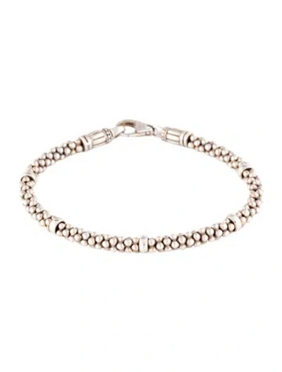Pre-owned Lagos Caviar Station Bracelet, 6.75", 6.75" In Multicolor