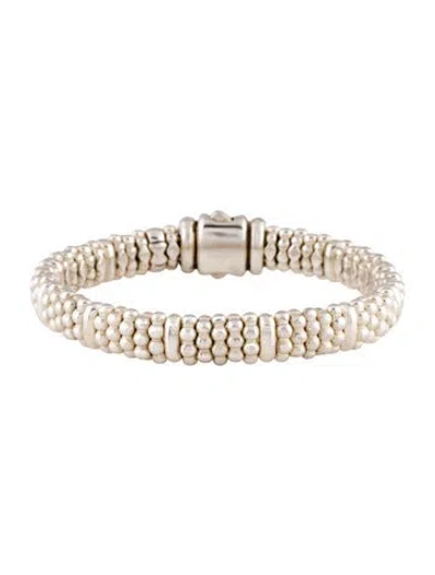Pre-owned Lagos Caviar Station Bracelet, 6.75", 6.75" In Multicolor